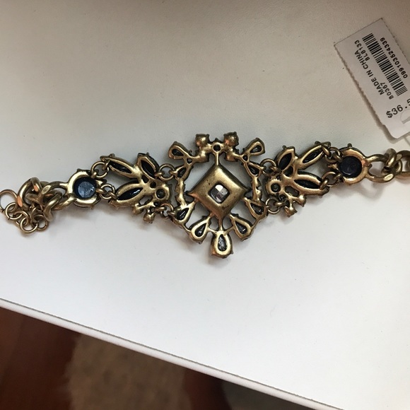 j crew navy jewel bracelet - Picture 2 of 3